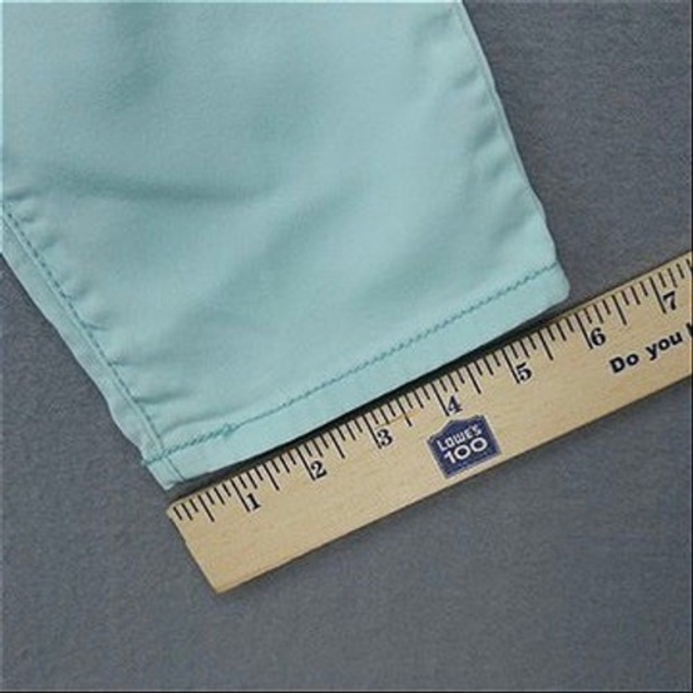 High Rise Skinny Coastal Grandma Jeans Womens 12R Mint Green Denim Preppy Summer - Picture 11 of 12